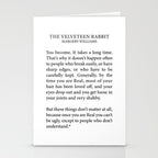 Becoming Real, Velveteen Rabbit Stationery Card Gallery Image 2