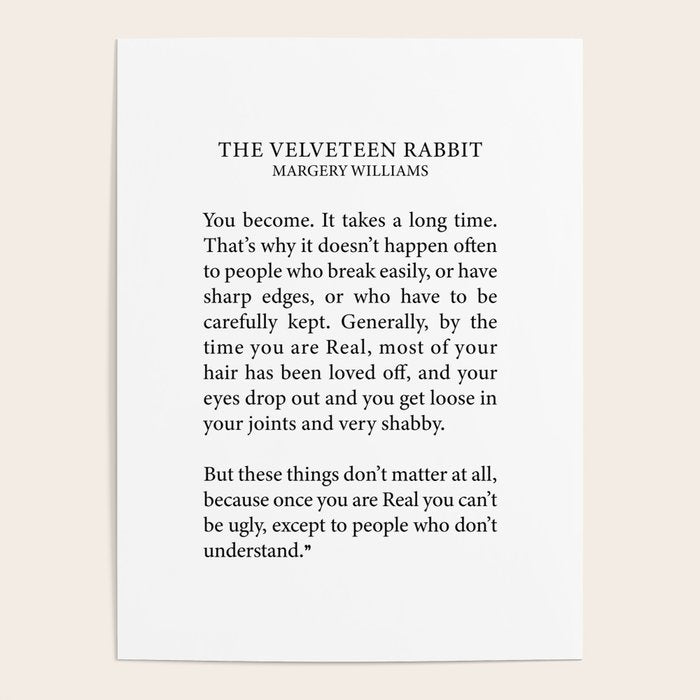 Becoming Real, Velveteen Rabbit Poster Gallery Image 1
