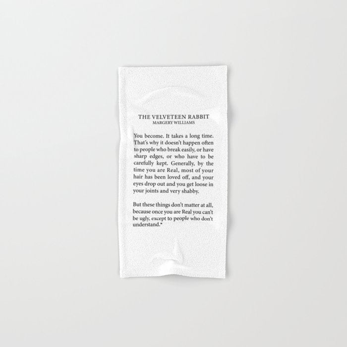 Becoming Real, Velveteen Rabbit Bath Towel Gallery Image 1