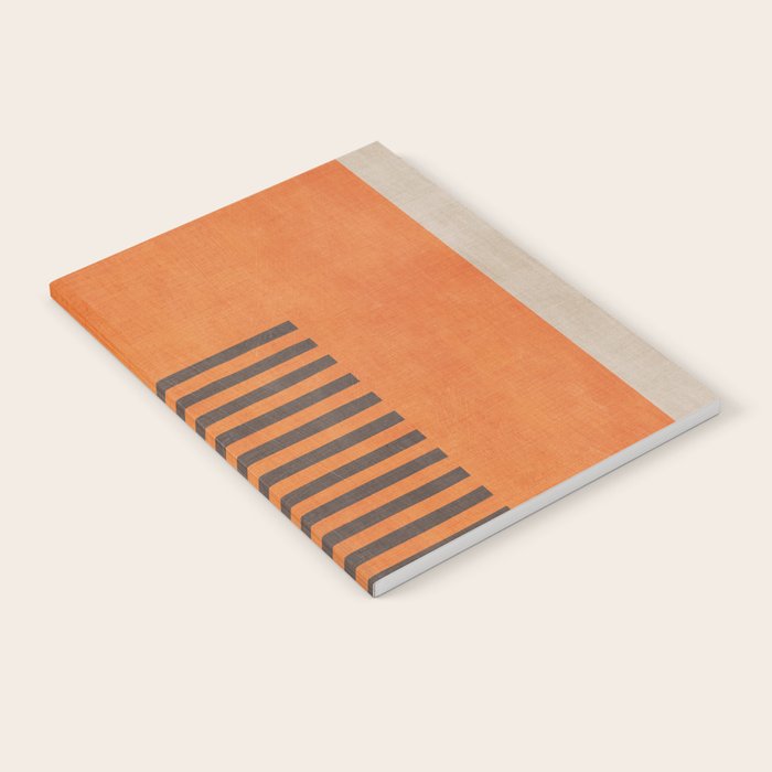 Beige Orange Geometric Abstract Minimalist Art Notebook Gallery Image 1