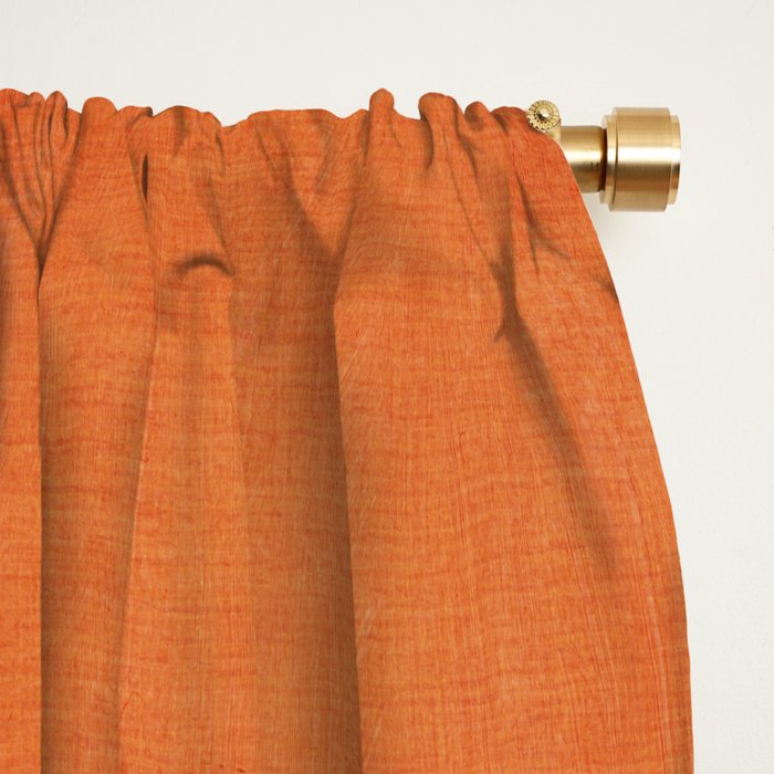 Beige Orange Geometric Abstract Minimalist Art Window Curtain Gallery Image 2