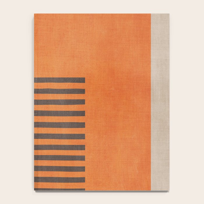 Beige Orange Geometric Abstract Minimalist Art Notebook Gallery Image 4