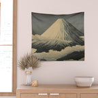Shotei Takahashi Four Seasons of Mount Fuji Near Omuro Kawase Hasui Japanese Woodblock Print Wall Tapestry Gallery Image 2