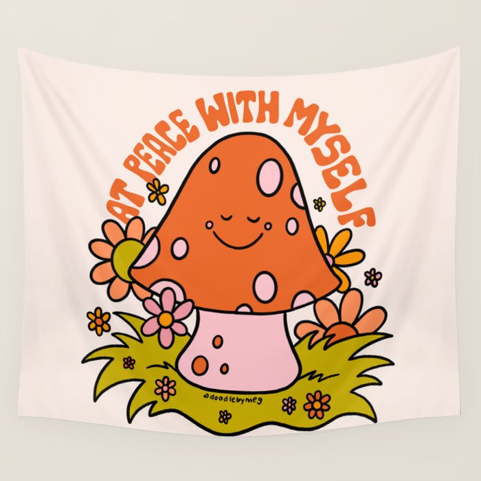 At Peace With Myself Wall Tapestry Gallery Image 4