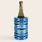 Indigo Satin Shibori Wine Chiller Gallery Image 3