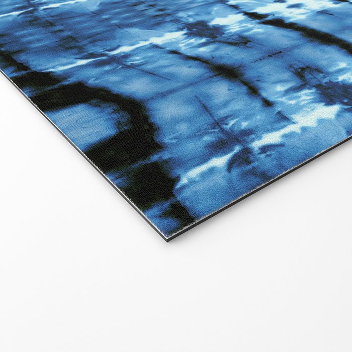 Indigo Satin Shibori Welcome Mat Gallery Image 2