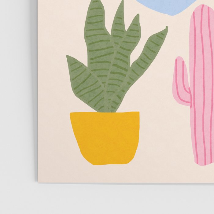 Cactus Garden - pastel Poster Gallery Image 3