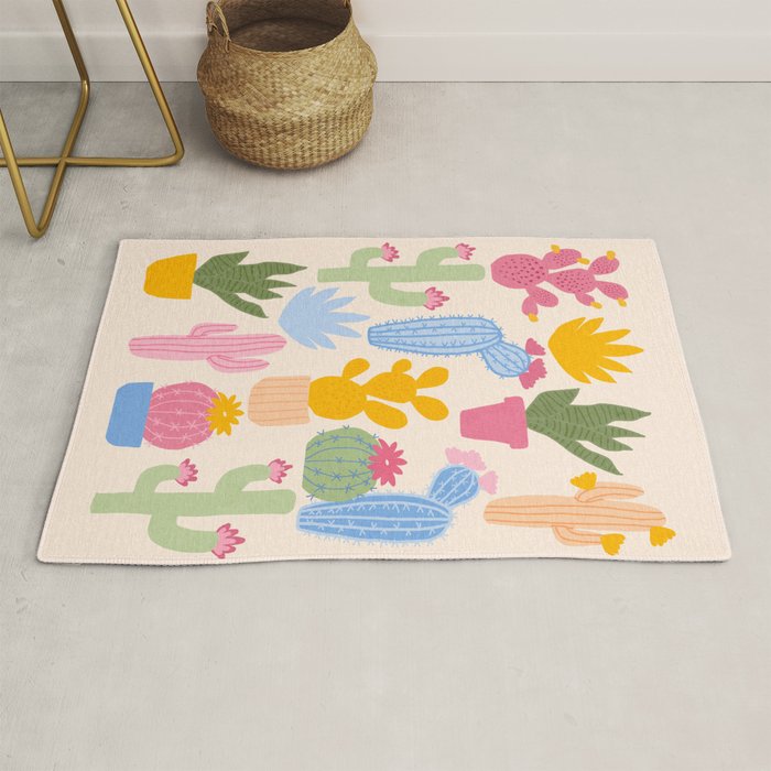 Cactus Garden - pastel Rug Gallery Image 1