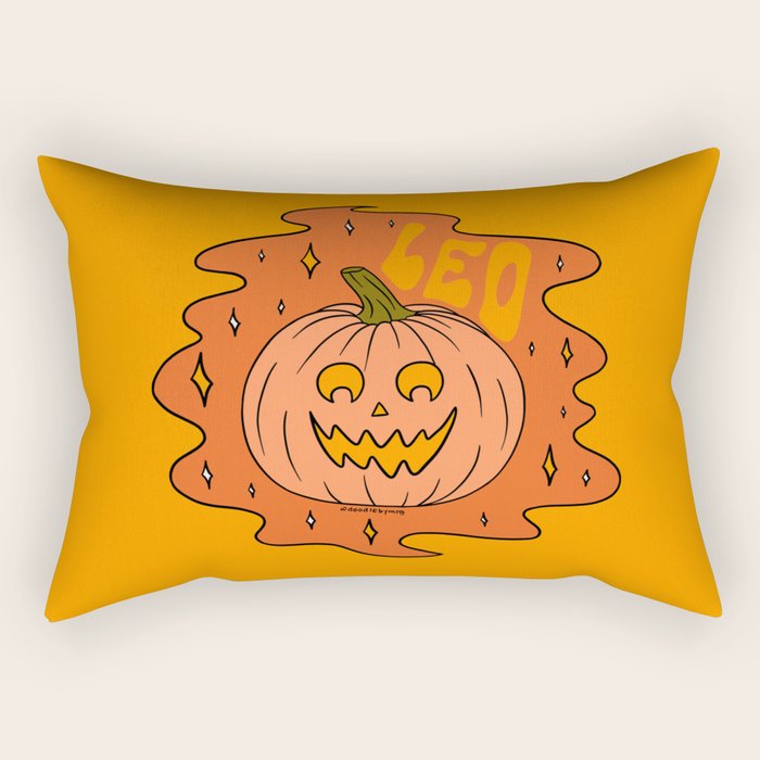Leo Jack O Lantern Rectangular Pillow Gallery Image 1