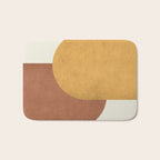 Halfmoon Colorblock - Gold Brown Bath Mat Gallery Image 1