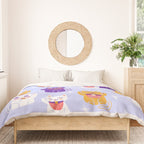 Lucky Waving Kitty Cat Maneki Neko Duvet Cover Gallery Image 3