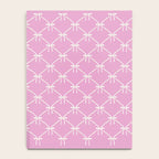 Bows & Ribbons Pattern LIII Y2K Fuchsia Pink Notebook Gallery Image 4
