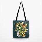 Watercolor Peacock Tote Bag Gallery Image 2