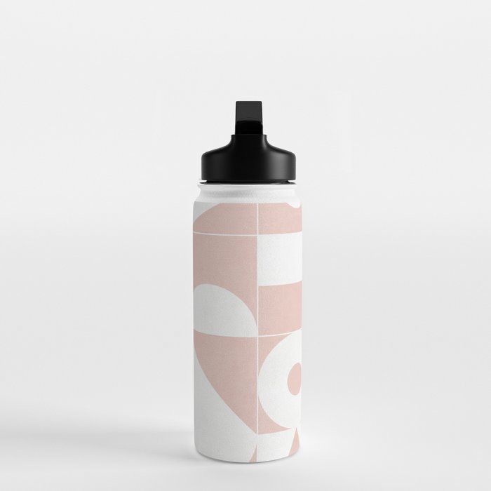 My Favorite Geometric Patterns No.11 - Pale Pink Water Bottle Gallery Image 3