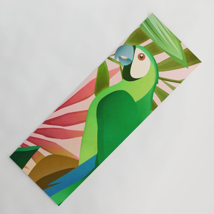 Parrot in a Tropical Setting 3 Yoga Mat Gallery Image 1