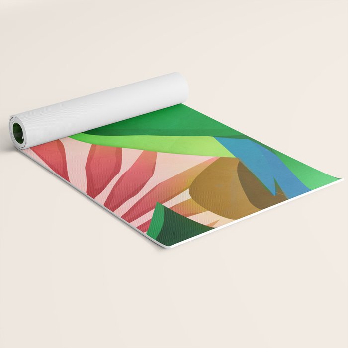 Parrot in a Tropical Setting 3 Yoga Mat Gallery Image 2