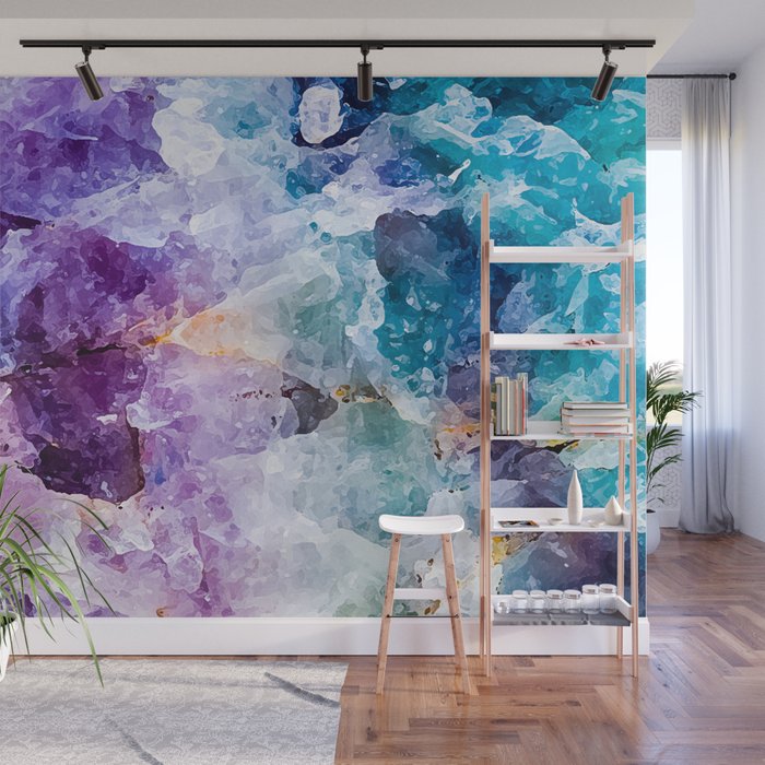 Multicolor quartz texture Wall Mural Gallery Image 1