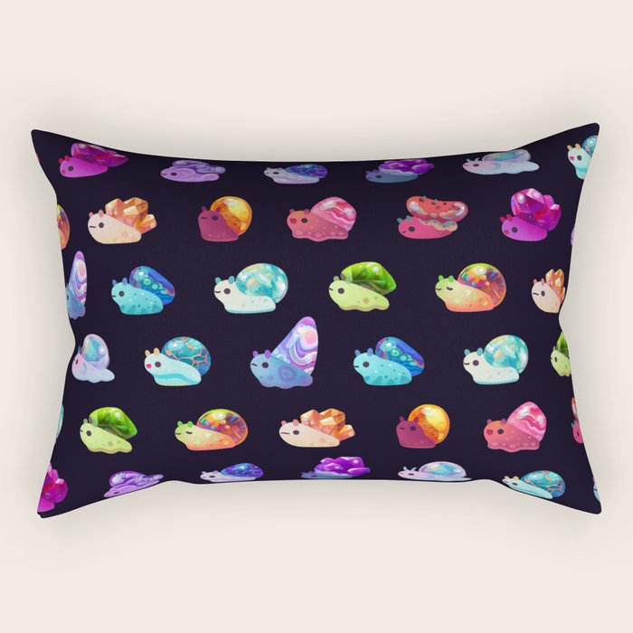 Jewel Snail Rectangular Pillow Gallery Image 2