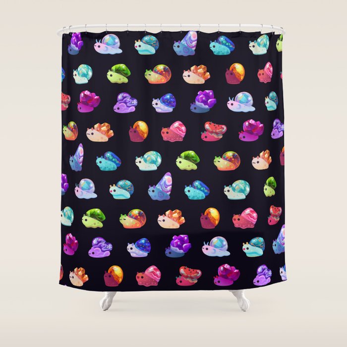 Jewel Snail Shower Curtain Gallery Image 1