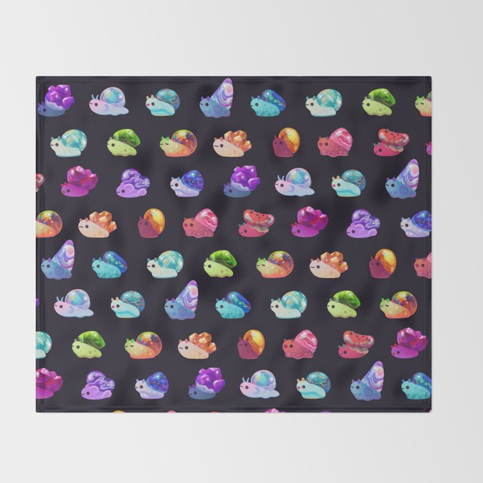 Jewel Snail Throw Blanket Gallery Image 2
