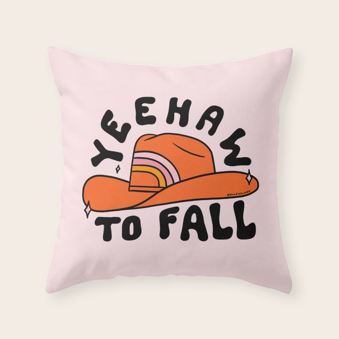 Yeehaw to Fall Throw Pillow Gallery Image 6