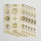 Talavera Mexican Tile - Gold Palette Wrapping Paper Gallery Image 3