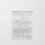 Minimal Line Art Magnolia Flowers Wall Hanging Gallery Image 1