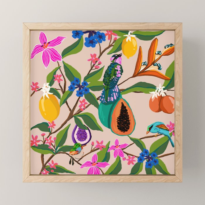 Summer vibes in tropical jungle Mini Art Print Gallery Image 1