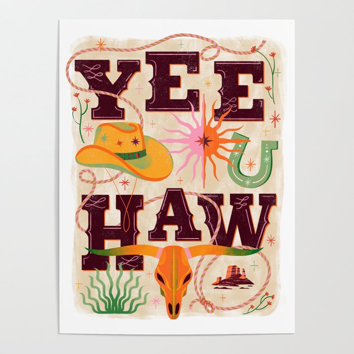 Yeehaw Cowboy Poster Gallery Image 4