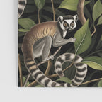 Lush Tropical Lemur Monkey Paradise Black Poster Gallery Image 3