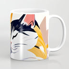 Sleepover, Cats Animals Pets In Love, Affection Cute Companion One Night Stand, Cat Mom Couple Romance Painting Coffee Mug Gallery Image 1