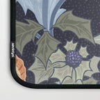 Beach thistle and shells dark navy Laptop Sleeve Gallery Image 3