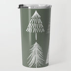 Xmas Trees Green Travel Mug Gallery Image 3