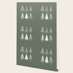 Xmas Trees Green Wallpaper Gallery Image 2