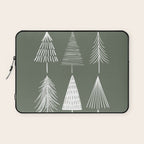 Xmas Trees Green Laptop Sleeve Gallery Image 1