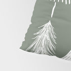 Xmas Trees Green Pillow Sham Gallery Image 4