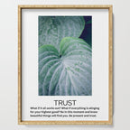 trust - inspirational motivational quote affirmation Serving Tray Gallery Image 1