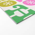 Ho Ho Ho - Pink and Green Welcome Mat Gallery Image 2
