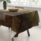 Grazing Cattle Antique Oil Painting Tablecloth Gallery Image 3