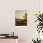 Grazing Cattle Antique Oil Painting Poster Gallery Image 2