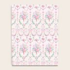 French wallpaper, birds and floral swags Notebook Gallery Image 4