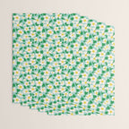 Big Bloom Floral - green Wrapping Paper Gallery Image 3