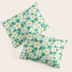 Big Bloom Floral - green Pillow Sham Gallery Image 3