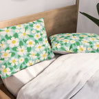 Big Bloom Floral - green Pillow Sham Gallery Image 2