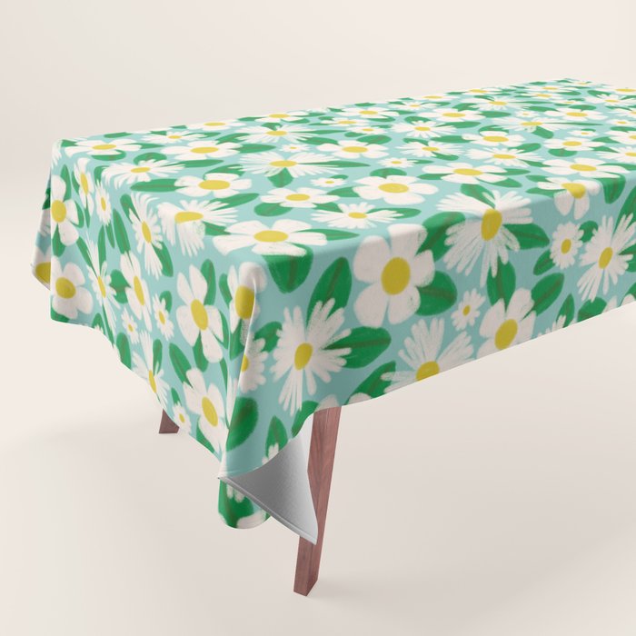 Big Bloom Floral - green Tablecloth Gallery Image 1
