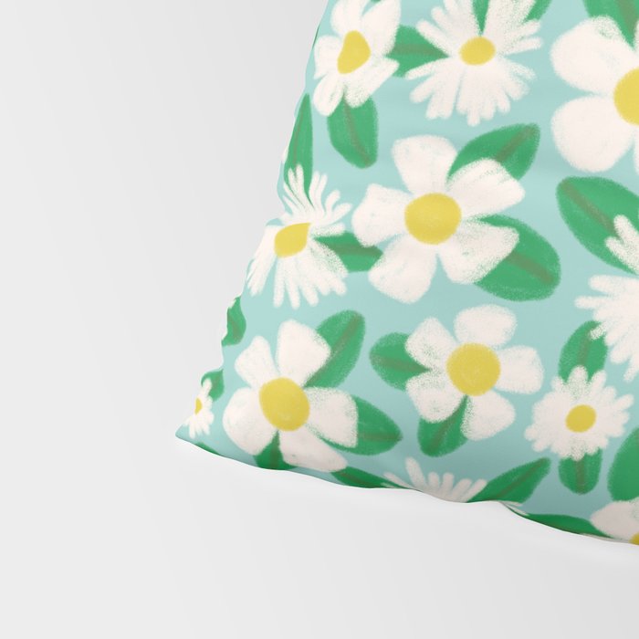 Big Bloom Floral - green Pillow Sham Gallery Image 4