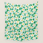 Big Bloom Floral - green Wall Tapestry Gallery Image 4