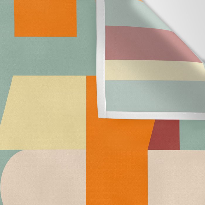 Crisp Air and Warmth - Abstract Geometric Art Wall Tapestry Gallery Image 3