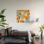 Crisp Air and Warmth - Abstract Geometric Art Wood Wall Art Gallery Image 2