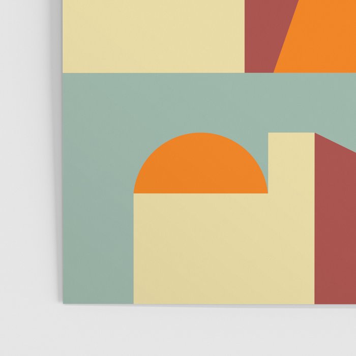 Crisp Air and Warmth - Abstract Geometric Art Poster Gallery Image 3